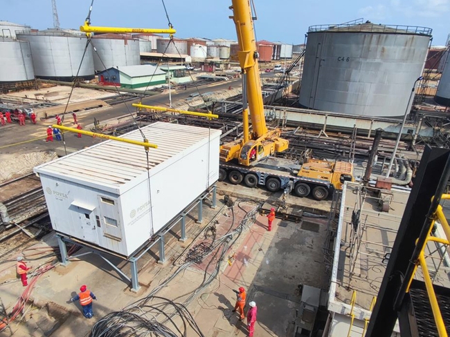 CRP instaló equipo eléctrico de 22 toneladas para reactivar destiladora en Refinería Cardón