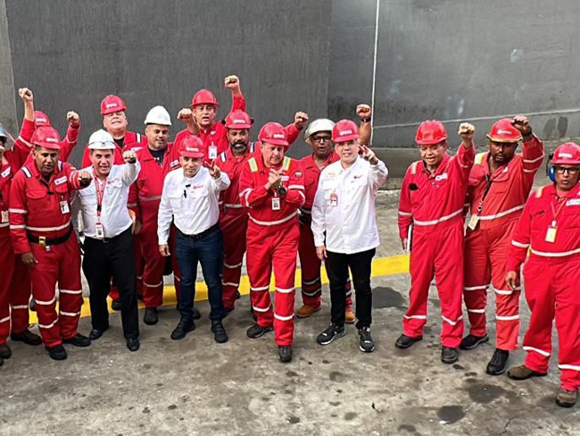 Ministro Pedro Rafael Tellechea efectuó visita a las instalaciones de la Refinería El Palito